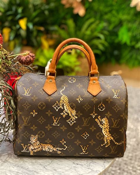 lv painted bags|painted louis vuitton bag.